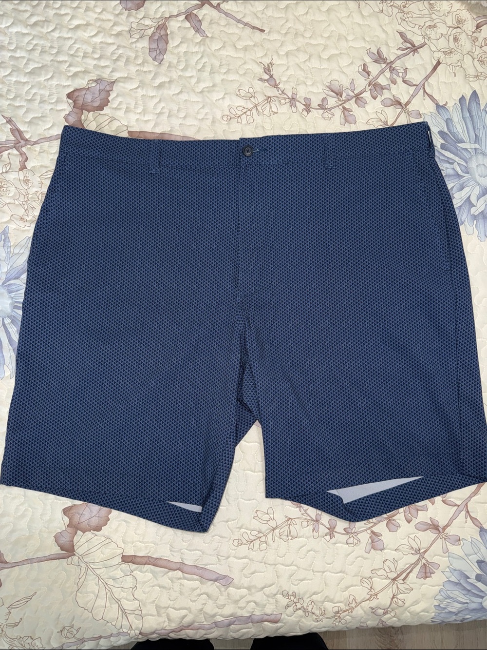 Hogan Navy Textured Athletic Shorts